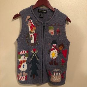 Vintage Christmas Sweater Vest